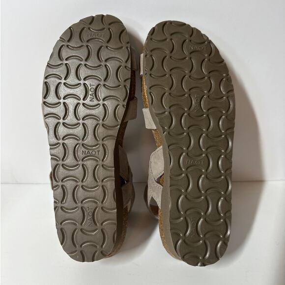 NAOT Kayla Nubuck Suede Wedge Women's Sandals Slingback Sz 36 = US 5-5.5 Wide - Picture 10 of 11